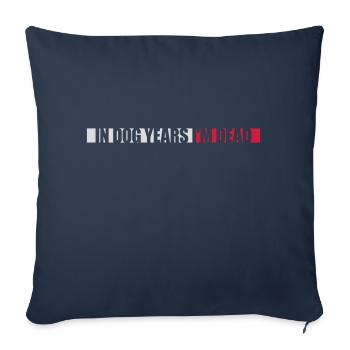 dans les années de chien Mort - Housse de coussin décorative 45 x 45 cm - bleu marine - Devant