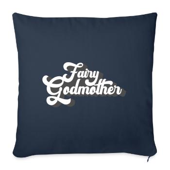 Fantasy Children Sister Unicorn - Sofa pillowcase 17,3'' x 17,3'' (45 x 45 cm) - navy - Front