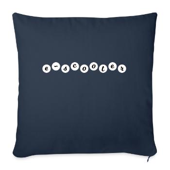 E-Scooter Roller Scooter - Housse de coussin décorative 45 x 45 cm - bleu marine - Devant