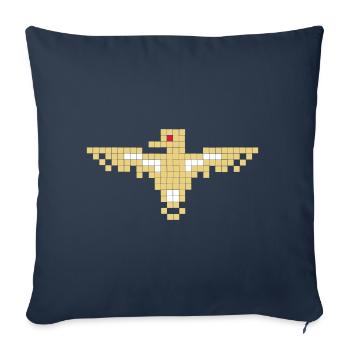 crête aigle - Housse de coussin décorative 45 x 45 cm - bleu marine - Devant
