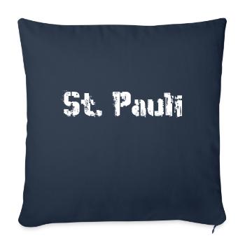 Hambourg Sankt Pauli - Housse de coussin décorative 45 x 45 cm - bleu marine - Devant