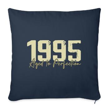 Original 1995 Rétro 1995 Cadeau d’anniversaire 1995 - Housse de coussin décorative 45 x 45 cm - bleu marine - Devant