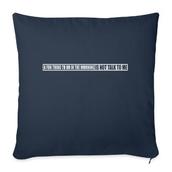 not talk to me - Sofakissenbezug 45 x 45 cm - Navy - Vorne
