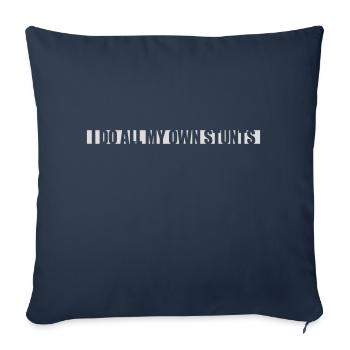 Toutes mes propres cascades - Housse de coussin décorative 45 x 45 cm - bleu marine - Devant