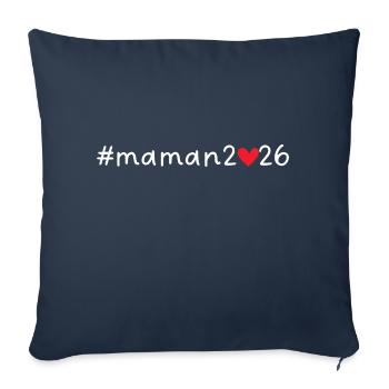 Mom 2026 - Sofa pillowcase 17,3'' x 17,3'' (45 x 45 cm) - navy - Front