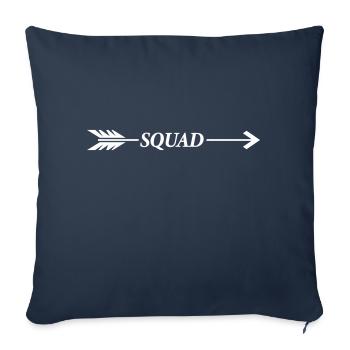 Flèche de l’escouade - Housse de coussin décorative 45 x 45 cm - bleu marine - Devant