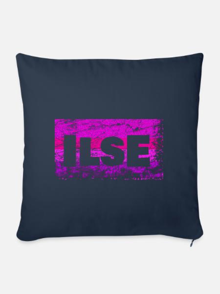 Ilse - Sofakissenbezug 45 x 45 cm - Navy