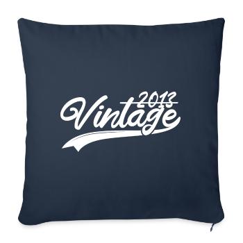 Vintage 2013 Birthday Gift 2013 - Sofa pillowcase 17,3'' x 17,3'' (45 x 45 cm) - navy - Front