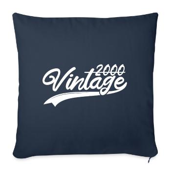 Vintage 2000 Birthday Gift 2000 - Sofa pillowcase 17,3'' x 17,3'' (45 x 45 cm) - navy - Front