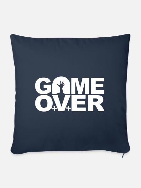 Game Over - Sofakissenbezug 45 x 45 cm - Navy