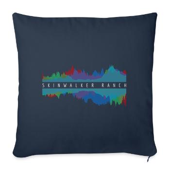 Skinwalker Ranch - Upside Down Spectral Topography - Sofa pillowcase 17,3'' x 17,3'' (45 x 45 cm) - navy - Front