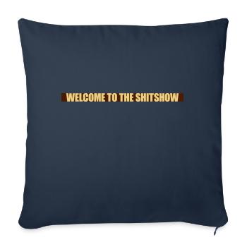 Bienvenue Shitshow Bar - Housse de coussin décorative 45 x 45 cm - bleu marine - Devant