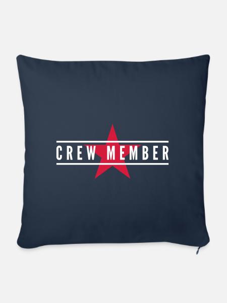 crew member stern - Sofakissenbezug 45 x 45 cm - Navy