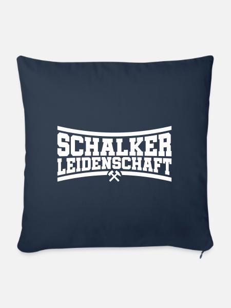 Schalker Leidenschaft Gelsenkirchen | Farbe ändern - Sofakissenbezug 45 x 45 cm - Navy