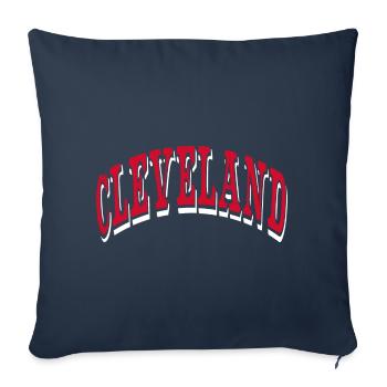Cleveland - Housse de coussin décorative 45 x 45 cm - bleu marine - Devant