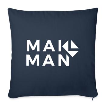 Mail Man - Postman - Sofa pillowcase 17,3'' x 17,3'' (45 x 45 cm) - navy - Front