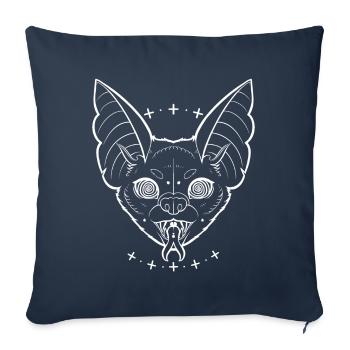 Nachtkreaturen-Print - Sofakissenbezug 45 x 45 cm - Navy - Vorne