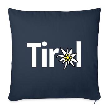 Tyrol - Housse de coussin décorative 45 x 45 cm - bleu marine - Devant