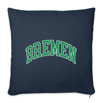 Brême - Housse de coussin décorative 45 x 45 cm - bleu marine - Devant