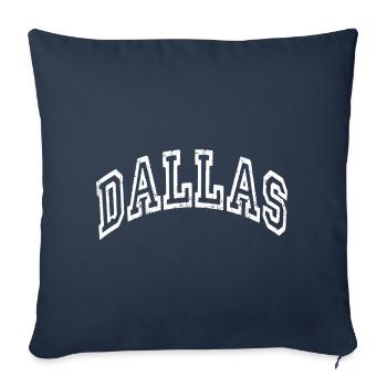 Dallas - Housse de coussin décorative 45 x 45 cm - bleu marine - Devant