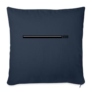 2026 year line - Sofa pillowcase 17,3'' x 17,3'' (45 x 45 cm) - navy - Front