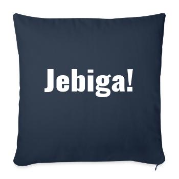 Balkan - Spruch - Jebiga - Sofakissenbezug 45 x 45 cm - Navy - Vorne