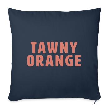 Tawny Orange - Sofakissenbezug 45 x 45 cm - Navy - Vorne