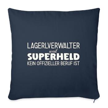 Warehouse Manager Superhero - Sofa pillowcase 17,3'' x 17,3'' (45 x 45 cm) - navy - Front