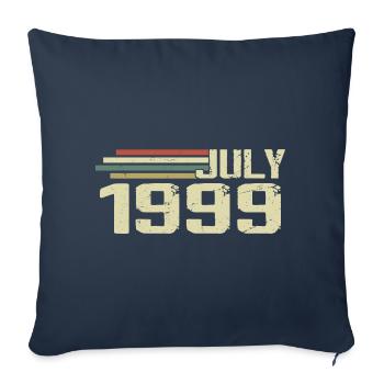 Birthday July 1999 Year 1999 July Year 1999 - Sofa pillowcase 17,3'' x 17,3'' (45 x 45 cm) - navy - Front