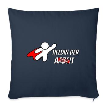 Heroine of work office workmate part-time - Sofa pillowcase 17,3'' x 17,3'' (45 x 45 cm) - navy - Front
