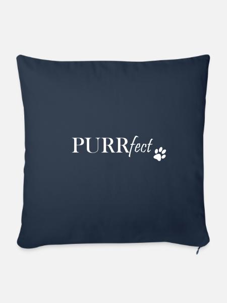 Purrfect - Sofakissenbezug 45 x 45 cm - Navy