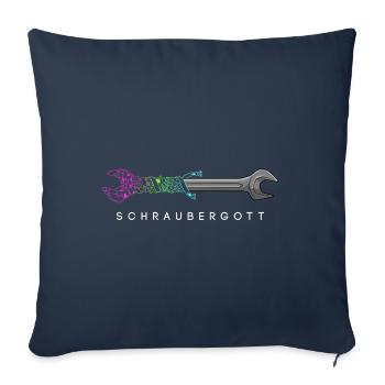 Schraubergott - Mechaniker - Geschenkidee - Sofakissenbezug 45 x 45 cm - Navy - Vorne