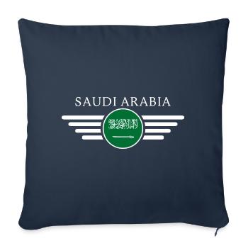 Saudi Arabia Desert Magic Style Design T-Shirt - Sofa pillowcase 17,3'' x 17,3'' (45 x 45 cm) - navy - Front