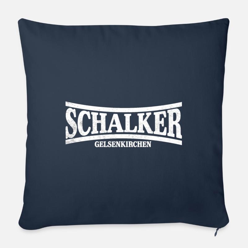 Schalker Gelsenkirchen - Sofakissenbezug 45 x 45 cm - Navy