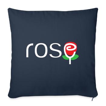 Rose - Sofakissenbezug 45 x 45 cm - Navy - Vorne