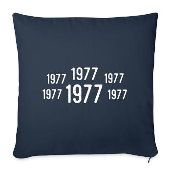Retro 1977 Birthday 1977 Vintage Gift 1977 - Sofa pillowcase 17,3'' x 17,3'' (45 x 45 cm) - navy - Front