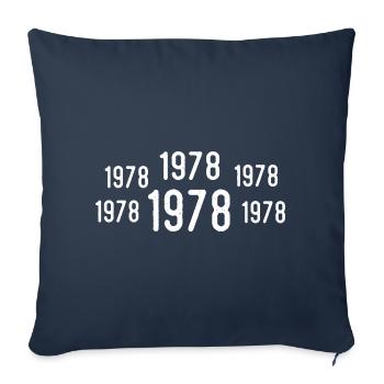 Retro 1978 Birthday 1978 Vintage Gift 1978 - Sofa pillowcase 17,3'' x 17,3'' (45 x 45 cm) - navy - Front