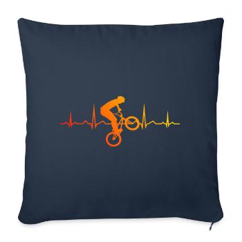 bmx cycling bike bmx bicycle men bmx boys - Sofa pillowcase 17,3'' x 17,3'' (45 x 45 cm) - navy - Front