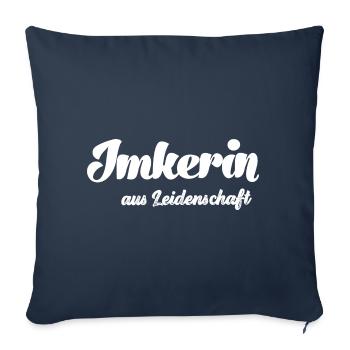 Imker aus Leidenschaft Imker Bienenzüchter Bienen - Sofakissenbezug 45 x 45 cm - Navy - Vorne