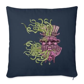 Bes Under Water - Sofa pillowcase 17,3'' x 17,3'' (45 x 45 cm) - navy - Front