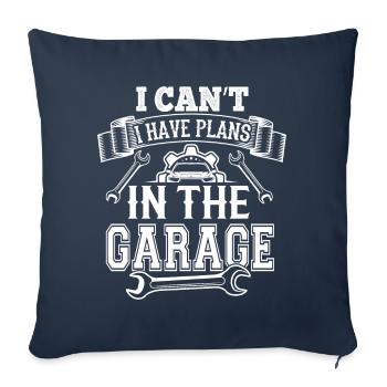 Funny Garage Sayings Car Mechanic repair cars - Sofa pillowcase 17,3'' x 17,3'' (45 x 45 cm) - navy - Front