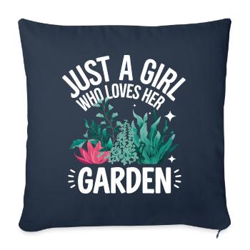 Gardener Garden Plants Gardening - Sofa pillowcase 17,3'' x 17,3'' (45 x 45 cm) - navy - Front