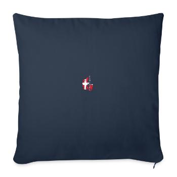 denmark flag - Sofa pillowcase 17,3'' x 17,3'' (45 x 45 cm) - navy - Front