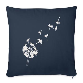 Dandelion - Sofa pillowcase 17,3'' x 17,3'' (45 x 45 cm) - navy - Front