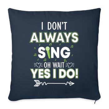 Music Choir Musicians - Sofa pillowcase 17,3'' x 17,3'' (45 x 45 cm) - navy - Front