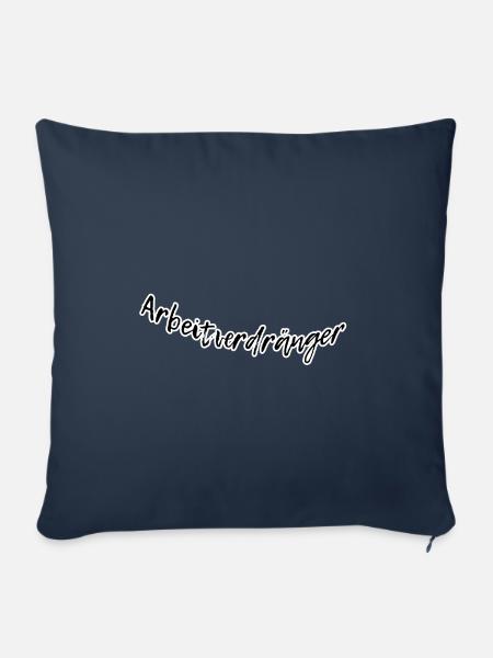 Arbeitsverdränger - Sofakissenbezug 45 x 45 cm - Navy
