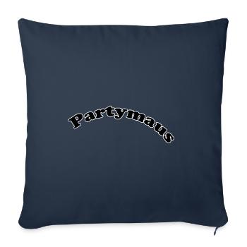 Animal de fête - Housse de coussin décorative 45 x 45 cm - bleu marine - Devant