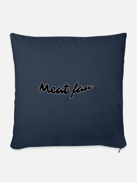 Meat fan - Sofakissenbezug 45 x 45 cm - Navy