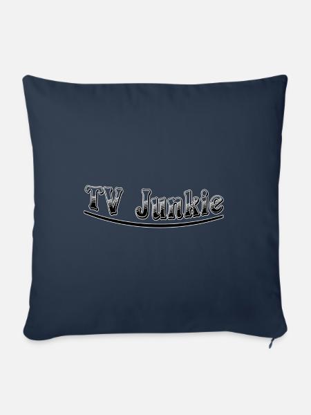TV Junkie - Sofakissenbezug 45 x 45 cm - Navy