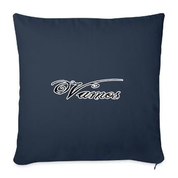 Vamos - Housse de coussin décorative 45 x 45 cm - bleu marine - Devant